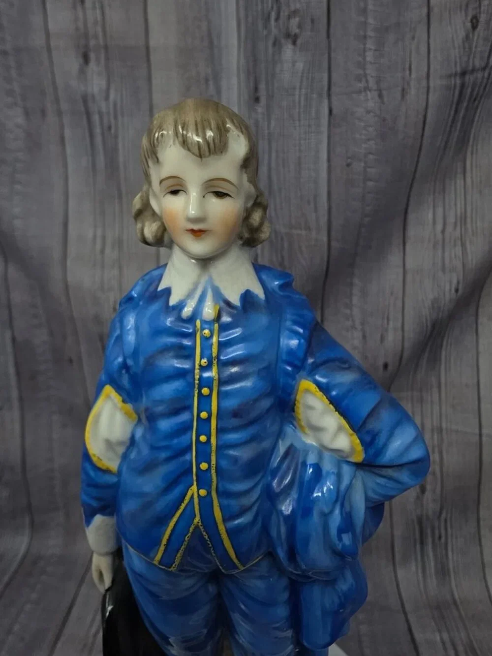 Vintage Japan Porcelain Gainsborough's Blue Boy in Colonial Attire 1970s 8.5